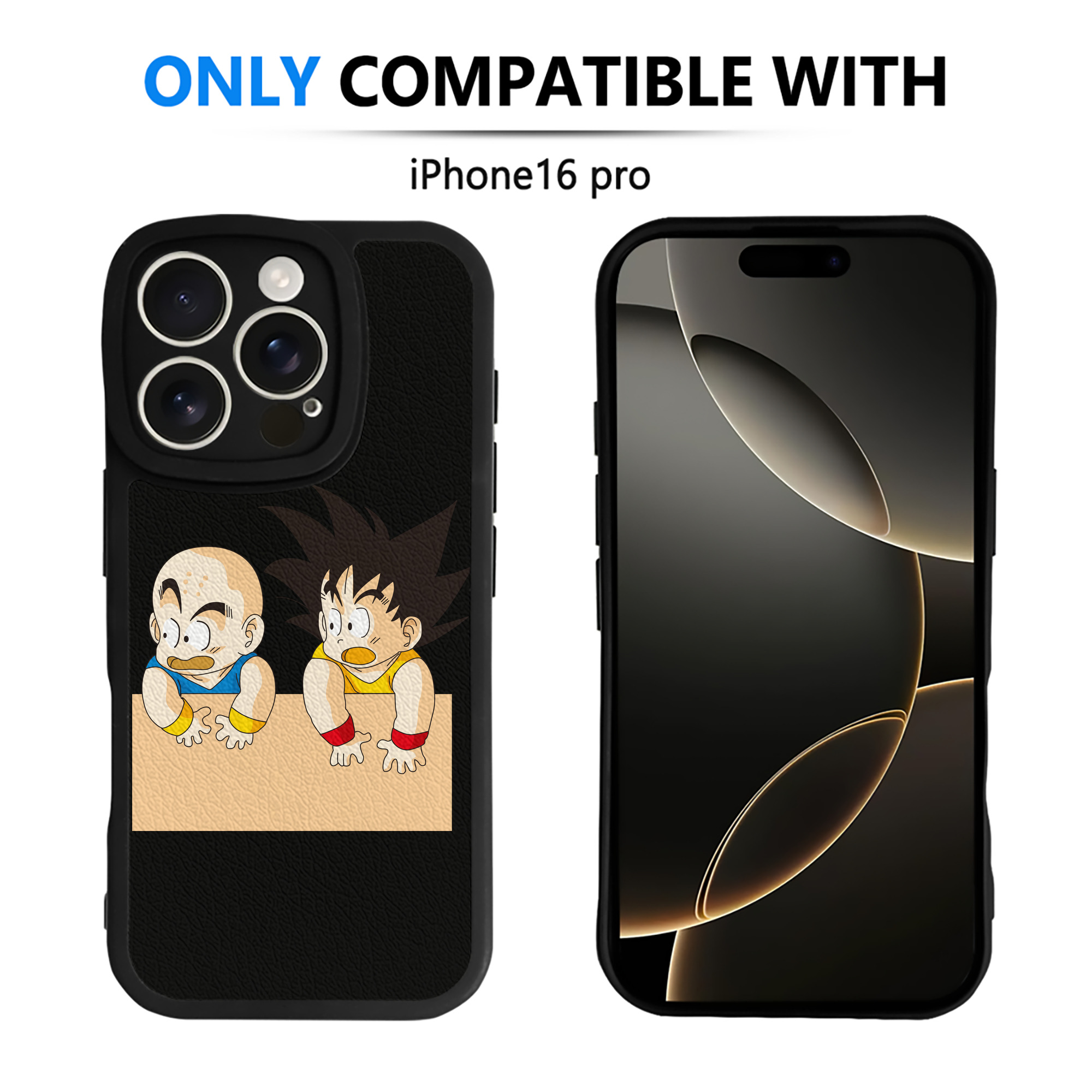 （画像用） ドラゴンボール 孫悟空（そん ごくう）Son Goku カカロット DRAGON BALL Kakarotto 【iPhone 16シリーズ対応】シリコンスマホケース（レザー調） 材質：シリコン